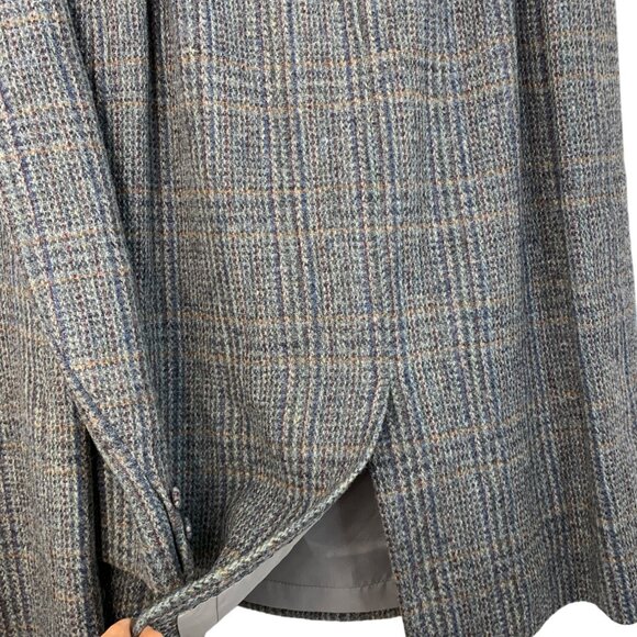 Womens Custom VTG 90s Wool Plaid Riding Suit 2XL-Jacket / L-Skirt 7686 - Picture 7 of 10